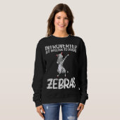 Zebra For Men Women African Zoo Animal 1 Sweatshirt (Vorne ganz)