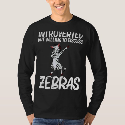 Zebra For Men Women African Zoo Animal 1 T-Shirt (Vorderseite)
