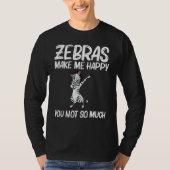 Zebra For Men Women African Zoo Animal  1 T-Shirt (Vorderseite)
