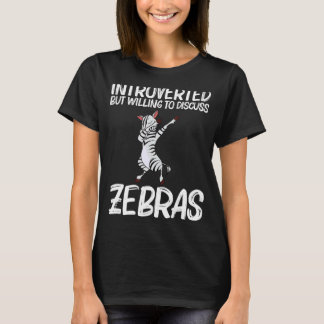 Zebra For Men Women African Zoo Animal 1 T-Shirt