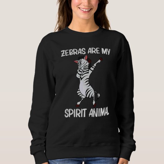 Zebra For Men Women African Zoo Animal 4 Sweatshirt (Vorderseite)