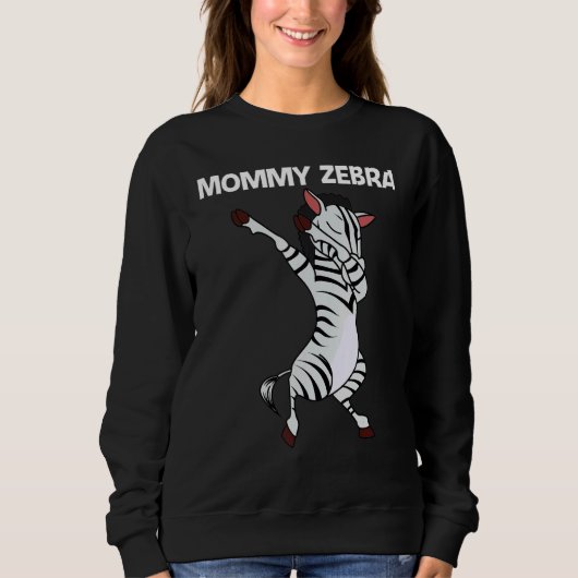 Zebra For Women Mom African Zoo Animal   Sweatshirt (Vorderseite)