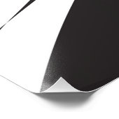 Zebra Fotodruck (Ecke)