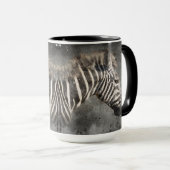 Zebra Fotografie Moderne Wasserfarbe Tasse (VorderseiteRechts)