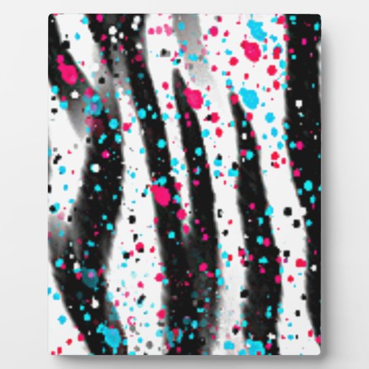 Zebra Fotoplatte (Vorderseite)