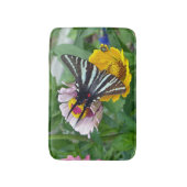Zebra Frack Butterfly Badematte (Vorderseite Vertikal)