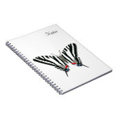 Zebra Frack Butterfly-Notebook Notizblock (Rechte Seite)