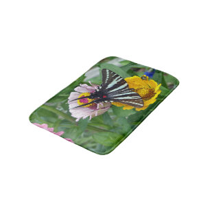 Zebra-Frack-Schmetterling Badematte