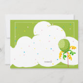 Zebra Frame Geburtstagsparty Einladung (Rückseite)