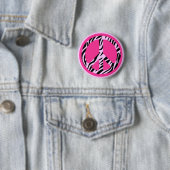 Zebra-Friedensknopf Button (Beispiel)