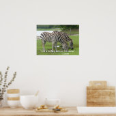 Zebra Friendship Poster (Küche)
