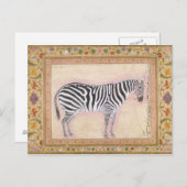Zebra, from the Minto Album, 1621 Postkarte (Vorne/Hinten)