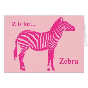 Zebra - Fuchsia und hellrosa