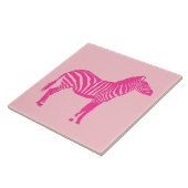 Zebra - Fuchsien und hellrosa Fliese (Seite)