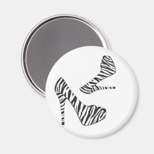 Zebra Fun Magnet (Vorderseite/Rückseite)