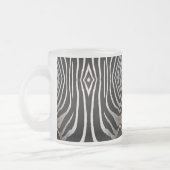 Zebra Fur Abstract Design Mattglastasse (Links)