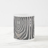 Zebra Fur Abstract Design Mattglastasse (Mittel)