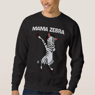 Zebra für Frauen Mama Afrikanisches Zoo-Tier  1 Sweatshirt