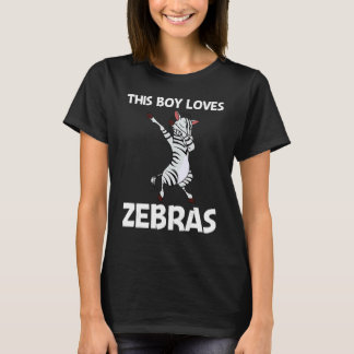 Zebra für Jungen Kinder Afrikanischer Zoo Tier   T-Shirt