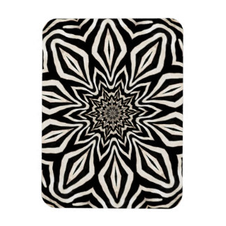 Zebra Fur Kaleidoskop Abstrakt Magnet