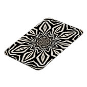 Zebra Fur Kaleidoskop Abstrakt Magnet (Linke Seite)