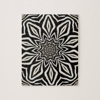 Zebra Fur Kaleidoskop Abstrakt Puzzle