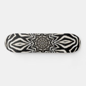 Zebra Fur Kaleidoskop Abstrakt Skateboard (Horizontal)