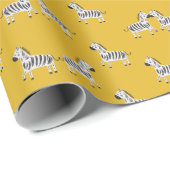 Zebra für Kinder: Nahtloses Muster Geschenkpapier (Rolleneckpunkt)
