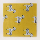 Zebra für Kinder: Nahtloses Muster Puzzle (Horizontal)