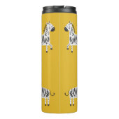 Zebra für Kinder: Nahtloses Muster Thermosbecher (Rückseite)