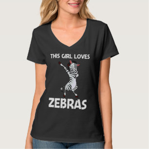 Zebra für Mädchen Kinder Afrikanischer Zoo Tier 1 T-Shirt