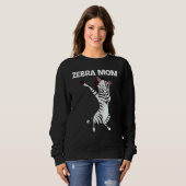 Zebra für Mama Mutter Afrikanisches Zoo Tier Sweatshirt (Vorne ganz)