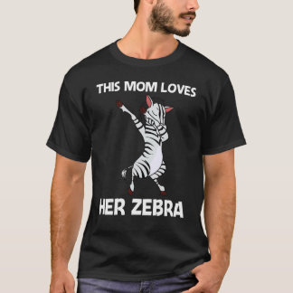 Zebra für Mama Mutter Afrikanisches Zoo-Tier T-Shirt