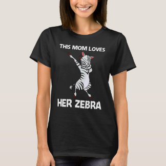 Zebra für Mama Mutter Afrikanisches Zoo-Tier T-Shirt