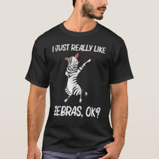 Zebra für Männer Frauen Afrikanischer Zoo Tier  1 T-Shirt