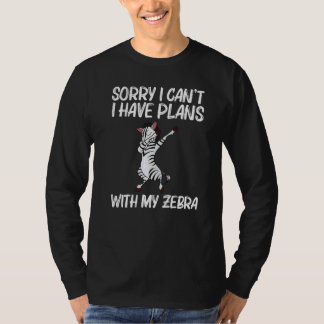 Zebra für Männer Frauen Afrikanischer Zoo Tier   3 T-Shirt