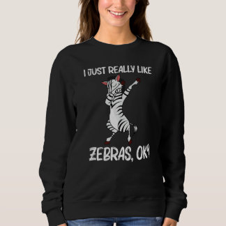 Zebra Für Männer Frauen Afrikanischer Zoo Tier Sweatshirt