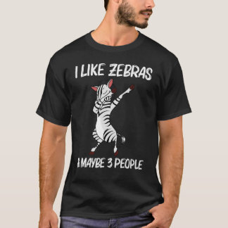 Zebra für Männer Frauen Afrikanischer Zoo Tier T-Shirt