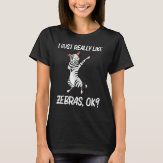 Zebra für Männer Frauen Afrikanisches Zoo-Tier  1 T-Shirt