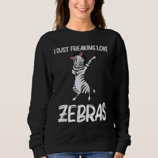 Zebra für Männer Frauen Afrikanisches Zoo-Tier 4 Sweatshirt