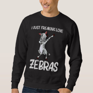 Zebra für Männer Frauen Afrikanisches Zoo-Tier 4 Sweatshirt