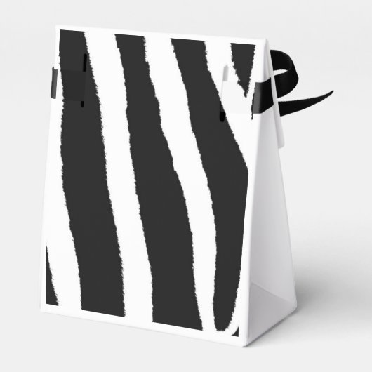 Zebra Fur Muster mit Blume Geschenkschachtel (Rückseite)