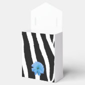 Zebra Fur Muster mit Blume Geschenkschachtel (Geöffnet)