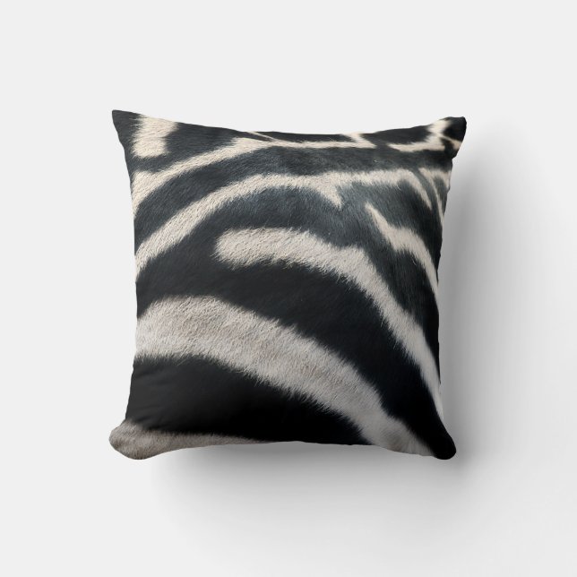 Zebra "Fur" Pillow Kissen (Vorderseite)