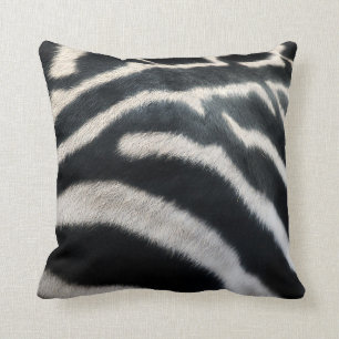 Zebra "Fur" Pillow Kissen