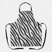 Zebra Fur Realistische Tierdruckexotie Schürze (Vorderseite)