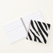 Zebra Fur Realistischer Tierdruck Personalisiert Notizblock (Innenseite)