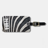 Zebra Fur Schwarz-Weiß-Design für Tierlover Gepäckanhänger (Vorderseite horizontal)