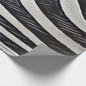 Zebra Fur Schwarz-Weiß-Design für Tierlover Geschenkpapier (Ecke)