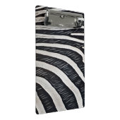 Zebra Fur Schwarz-Weiß-Design für Tierlover Mini Klemmbrett (Schrägansicht)
